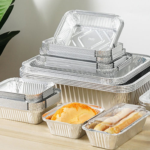 Rectangle foil container