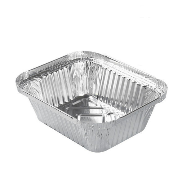 450ml JY-R150 Oblong dinner box  Rectangle Aluminum foil container With Lids  