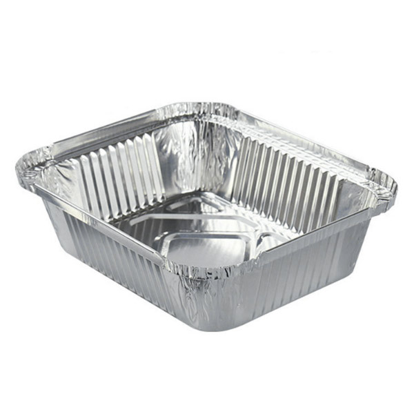  550ml JY-R165 Rectangle aluminum foil container With Lids Oblong dinner box 