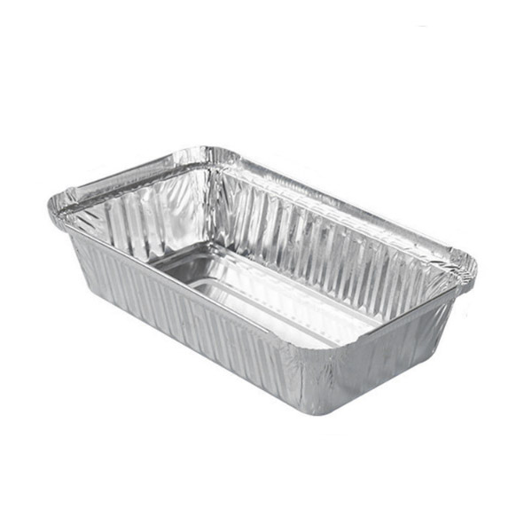 500ml JY-R190 Takeout Rectangle aluminum foil food container Oblong aluminum dinner box With Lids