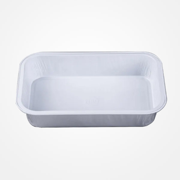 JY-A160 350ml Rectangular food packaging aluminum foil container aluminum tray with lids