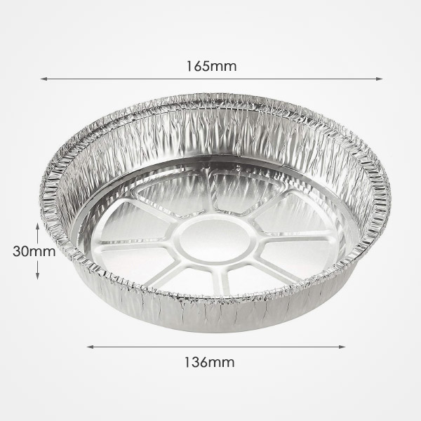 JY-6 inch round disposable aluminum Foil container, round shape Pizza Foil baking pan with lids