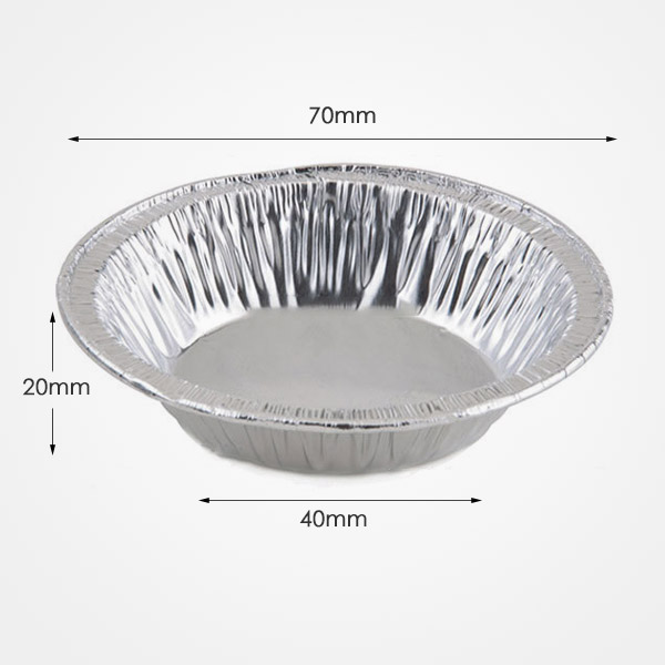 JY-TR207 42ml egg tart cup custom aluminum foil  disposable household foil baking container