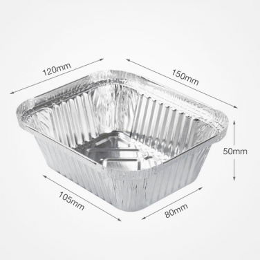 450ml JY-R150 Oblong dinner box  Rectangle Aluminum foil container With Lids  