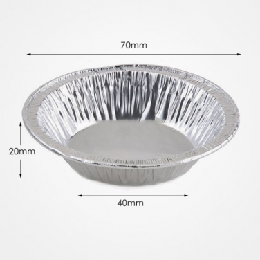 JY-TR207 42ml egg tart cup custom aluminum foil  disposable household foil baking container