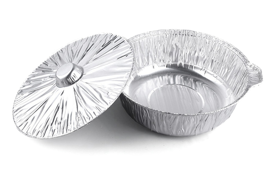 Circular Disposable aluminum foil pot,outdoor camping hot pot,picnic barbecue takeout packaging box(图3)