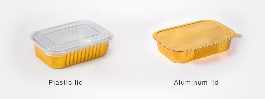 JY-GR161 Gold foil box, takeout box,disposable rectangular barbecue aluminum foil container(图1)