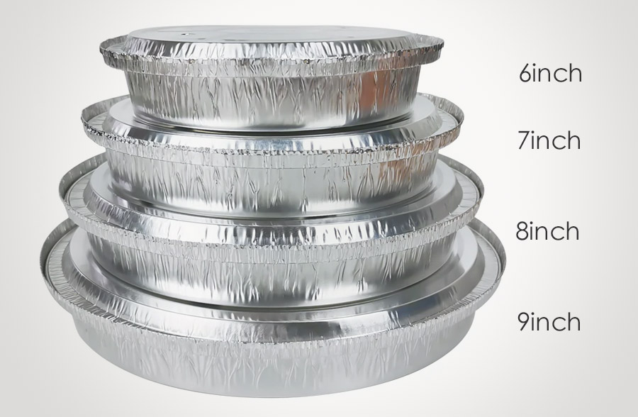 JY-8 inch baking dishes & pans round disposable baking tins aluminum foil containers with lids(图5)