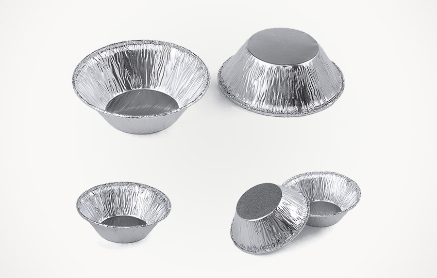 JY-TR207 42ml egg tart cup custom aluminum foil  disposable household foil baking container(图1)